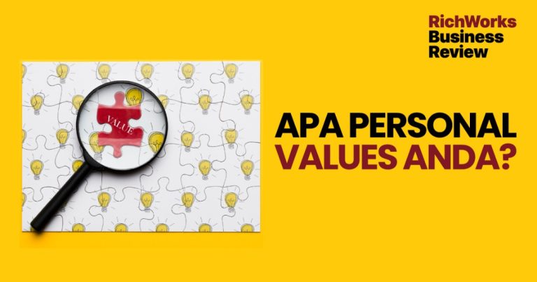 Apa Personal Values Anda